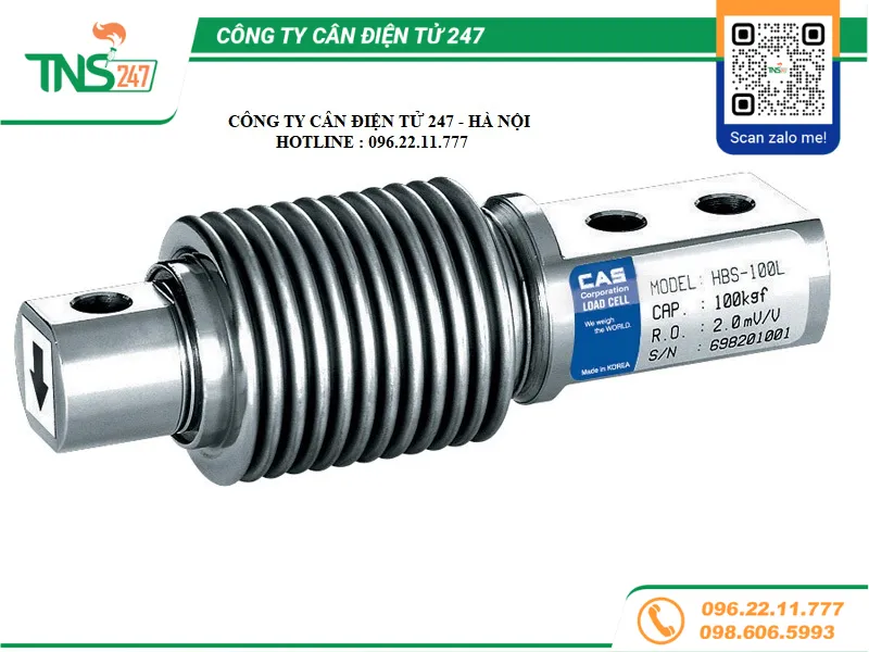 Load cells Cas HBS 20kg, 50kg, 100kg, 200kg, 500kg