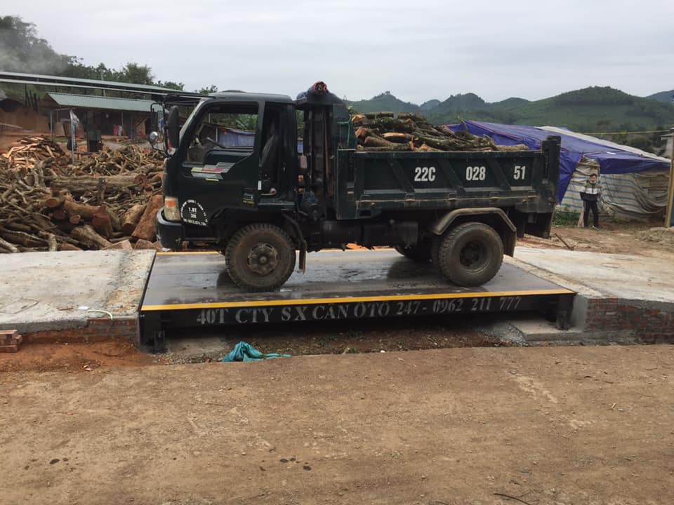 Lắp đặt cân điện tử 40 tấn tại Sơn Dương Tuyên Quang