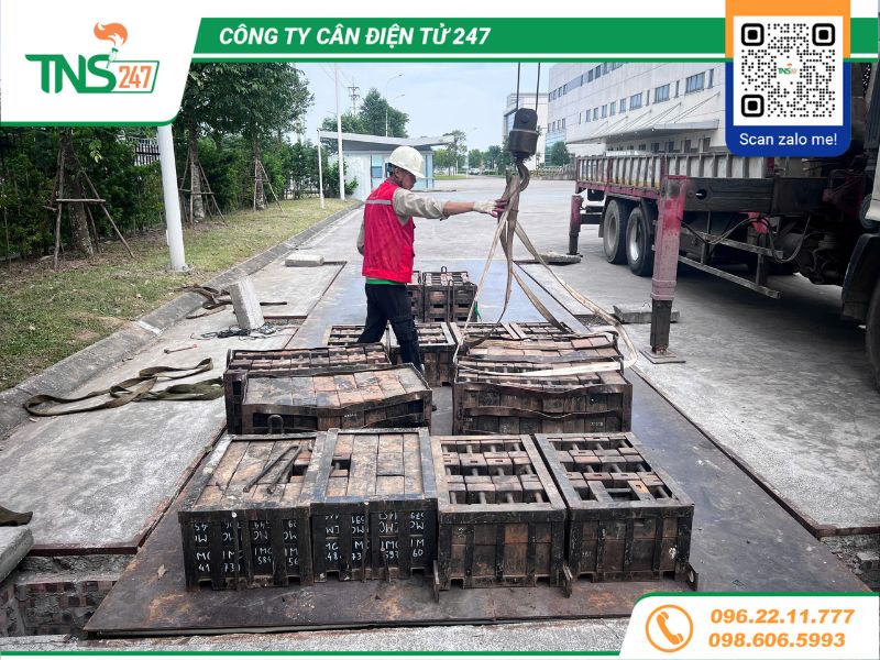 Sửa chữa kiểm định cân 60 tấn tại Kcn Đồng Văn tỉnh Ninh Bình