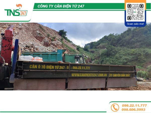 Lắp đặt cân ô tô xe tải điện tử 80 tấn tại Nghệ An