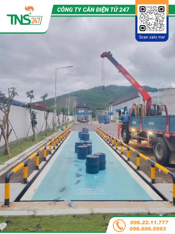 Lắp đặt cân xe tải điện tử 80 tấn tại Đà Nẵng