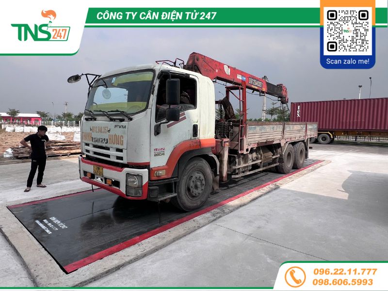 Lắp đặt cân ô tô điện tử 40 tấn tại Kcn An Phát Hải Phòng