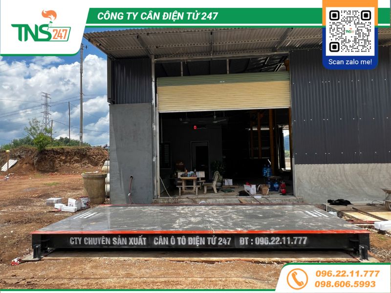 Lắp đặt cân ô tô điện tử 40 tấn tại Sơn La