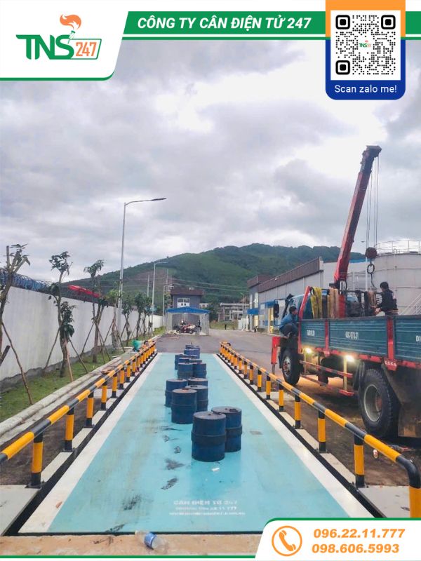 Lắp đặt cân xe tải điện tử 80 tấn tại Đà Nẵng