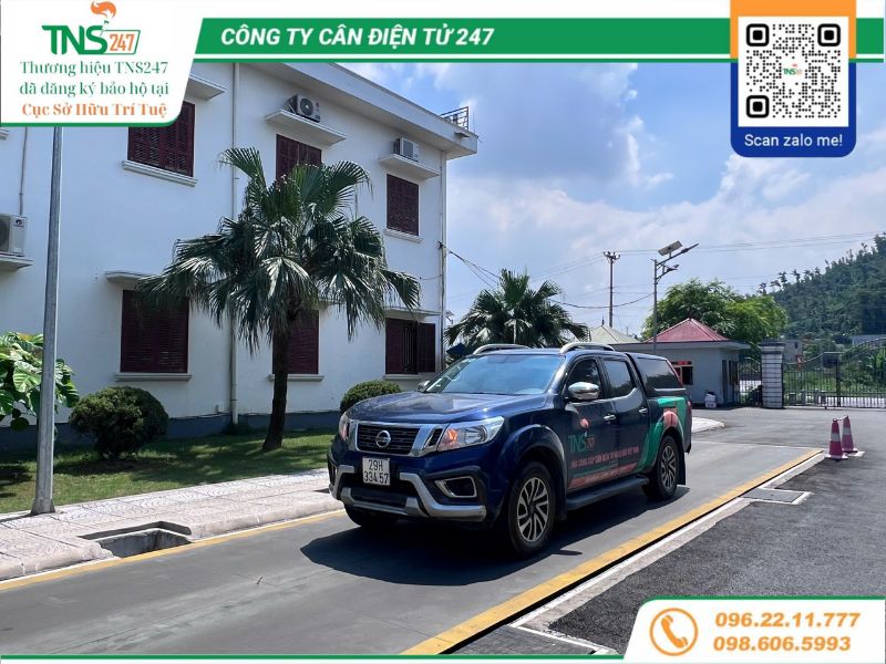 Sửa chữa cân ô tô điện tử 100 tấn hỏng do sét đánh tại Hải Phòng