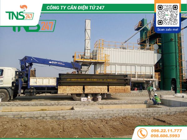 Lắp đặt cân ô tô điện tử 80 tấn tại Phù Cừ Hưng Yên