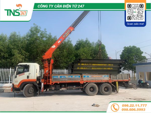 Lắp đặt cân xe tải điện tử 80 tấn tại Đông Hưng Thái Bình 