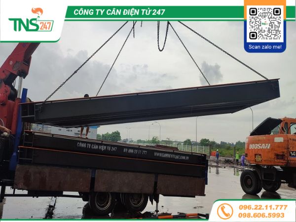 Lắp đặt cân ô tô điện tử 80 tấn tại Hải Dương