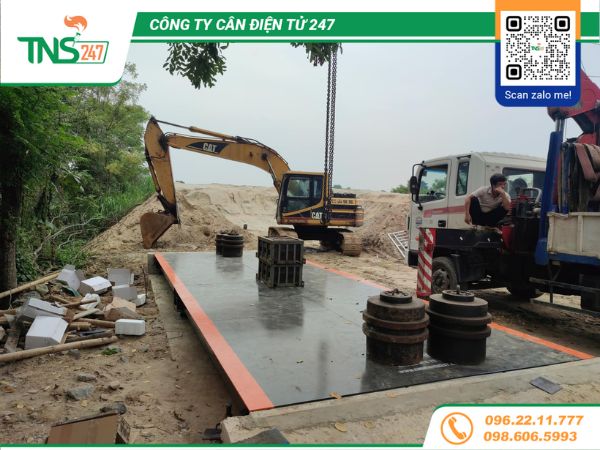 Lắp cân xe tải điện tử 80 tấn tại Thanh Hoá