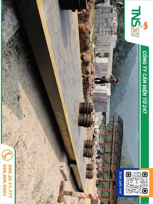 Lắp đặt cân ô tô điện tử 80 tấn tại Thanh Hoá