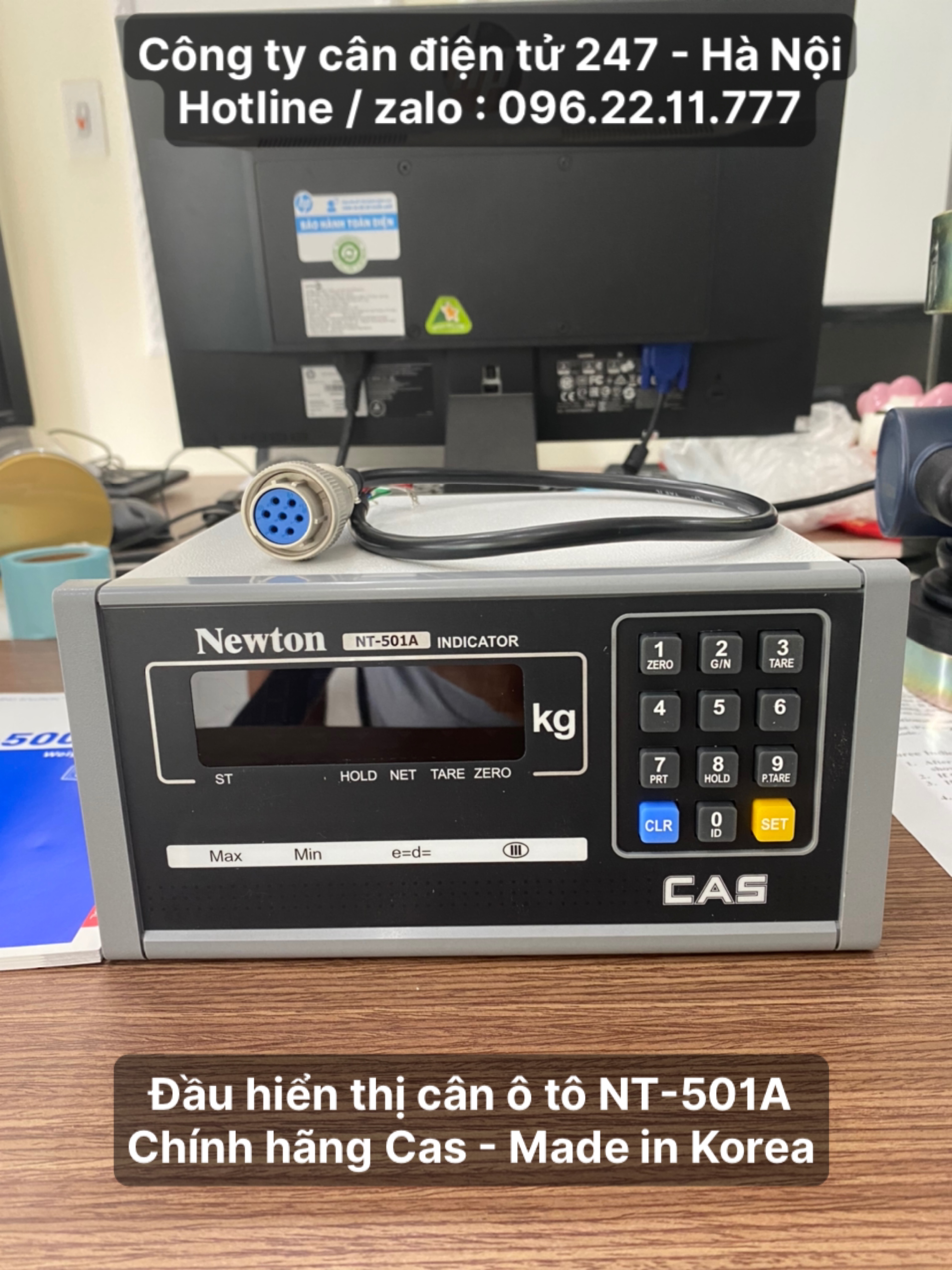 Đầu hiển thị cân điện tử NT-501A chính hãng CAS