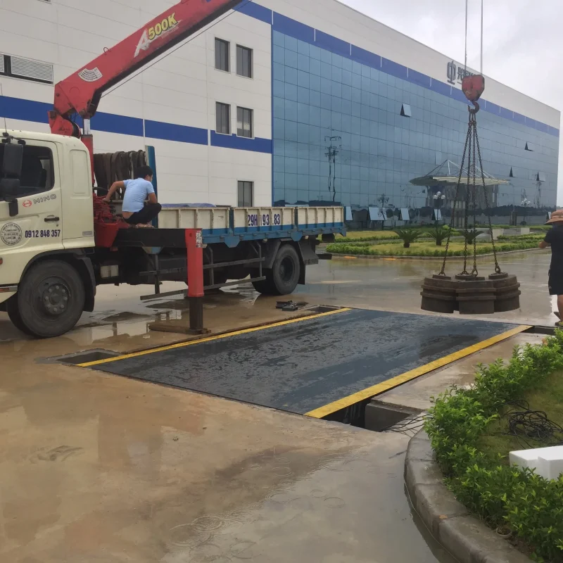 Lắp đặt cân ô tô điện tử 40 tấn tại Bắc Giang
