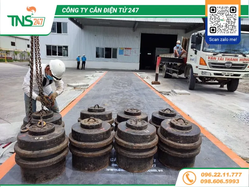 Chi phí lắp đặt trạm cân xe tải 60 tấn