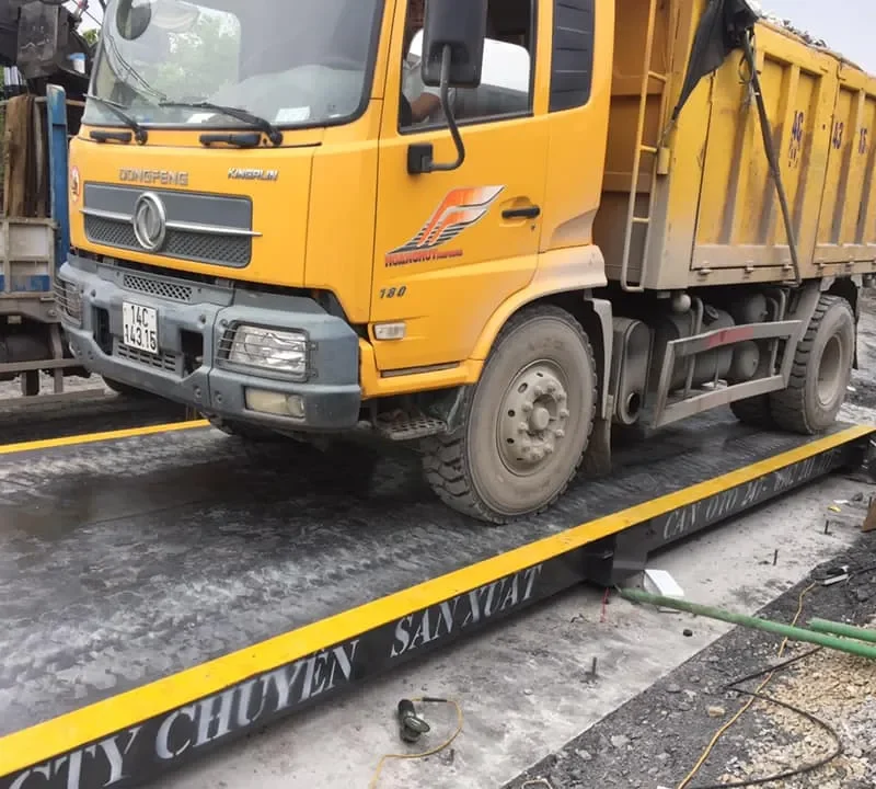 Lắp đặt trạm cân điện tử 60 tấn tại Hoành Bồ Quảng Ninh