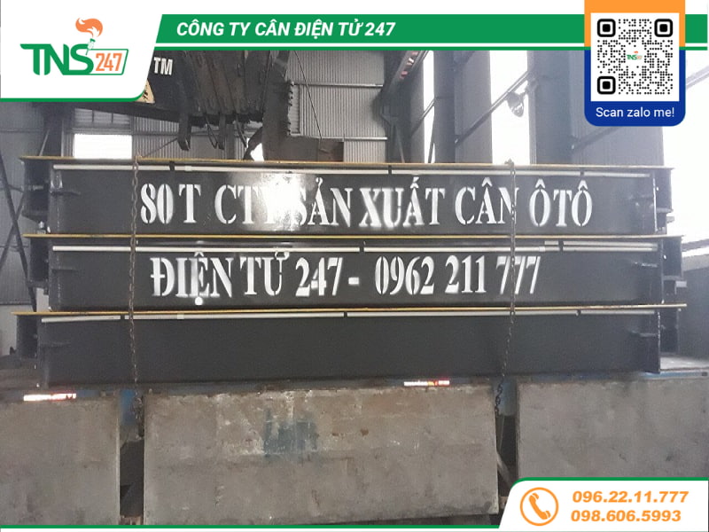 Lắp đặt cân ô tô điện tử 80 tấn tại Nghệ An