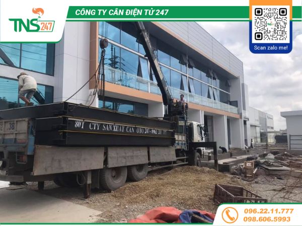 Lắp đặt cân ô tô điện tử 80 tấn tại Bắc Ninh