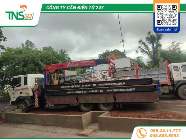 Lắp đặt cân xe tải điện tử 80 tấn tại Yên Định Thanh Hoá