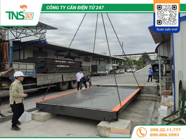 Lắp đặt cân ô tô điện tử 80 tấn tại Phú Thọ