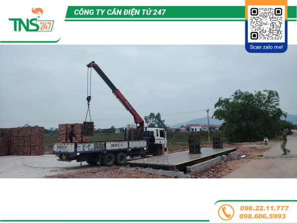 Lắp đặt cân ô tô điện tử 80 tấn tại Yên Dũng Bắc Giang