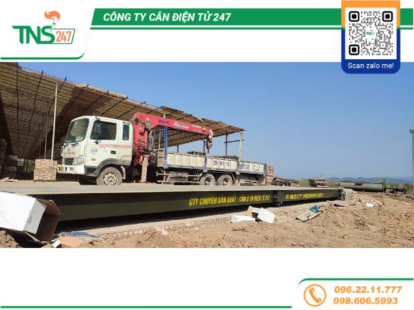 Lắp đặt cân ô tô điện tử kỹ thuật số 80 tấn tại Bắc Giang
